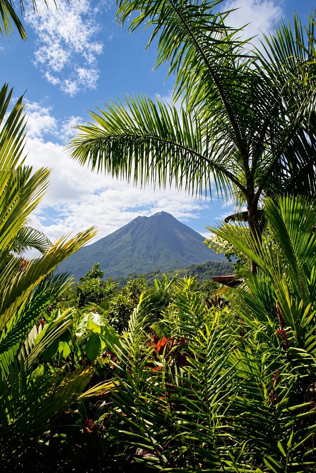 Rainforest and Volcano